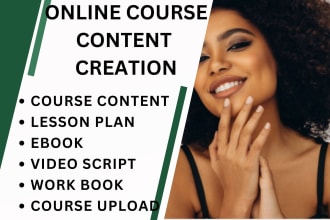 be create online course, course creation, online course content, online course
