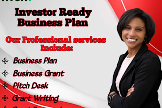 write a concise business plan , grant proposals and 5 year financial projection