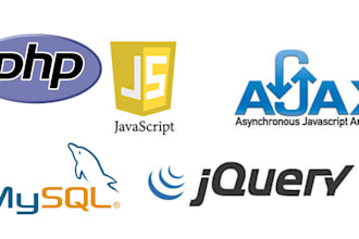fix and debug your website using PHP, mysql, javascript, jquery, and ajax