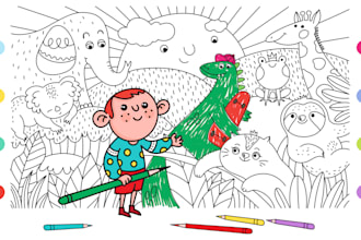 design coloring book pages for your children