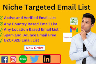 provide any verified bulk email to niche targeted b2b lead for digital marketing
