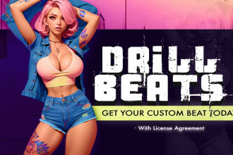 make a hard uk drill beat or ny drill beat spotify ready