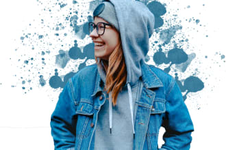 apply melting dripping effects to the photos and text