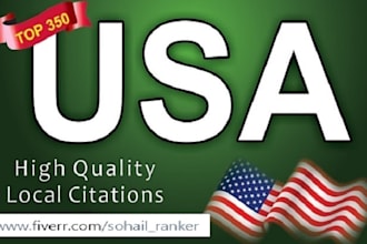 do 300 USA local citations and directory submission
