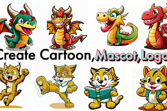 design cartoon character, mascot cartoon logo,caricature