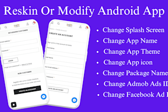 reskin and modify your android app
