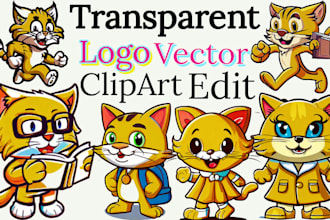 design transparent logo or edit vector,clipart,cartoon