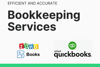 do monthly bookkeeping in zoho, quickbooks, excel