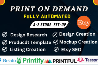 set up etsy print on demand store, etsy seo, etsy pod print on demand shop