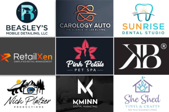 do modern minimalist and trendy business logo design