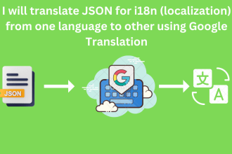 translate json text using google translate for localization