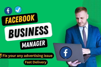 provide facebook business manager and profile within 1hr