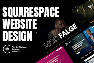 design squarespace website or squarespace landing page