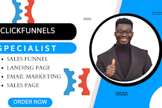 design your landing pages, design sales funnel using clickfunnels