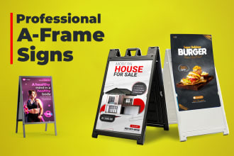 design professional a frame sign, parking sign for you