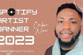make an appealing and professional spotify artist  banner