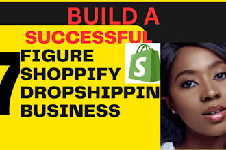 make a 7 figure branded dropshipping shopify store or shopify website