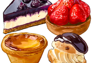 do food illustration for your game items