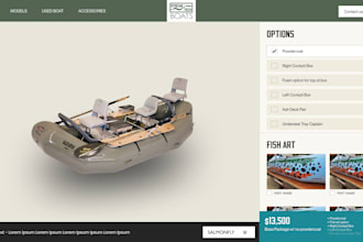 create 3d product configurator using three js or fiber