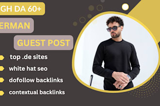 increase website SEO high da german backlinks and guest post