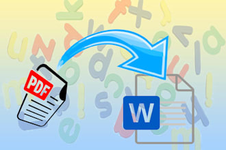 convert any graphic file as pdf, jpg, png etc to an editable format doc, xls