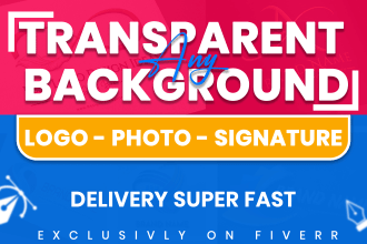 create transparent logo, change or white background