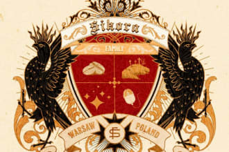 design luxury heraldic, coat of arms logo