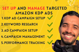 set up and manage targeted amazon KDP ads