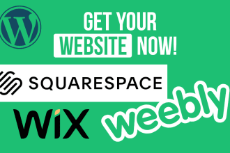 create wordpress landing page with elementor, wix or weebly