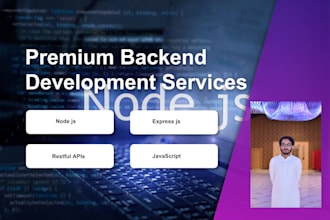 be your node js developer, build apis and backend