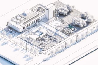 do 3d modeling architecture, 3d visualization, revit architecture, bim modeling