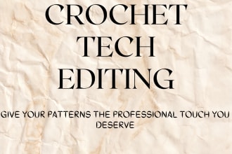 tech edit your crochet pattern