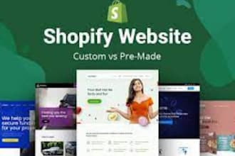 design 7 figure shopify website or dropshipping store