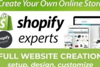 shopify store manager, create store, and product listing