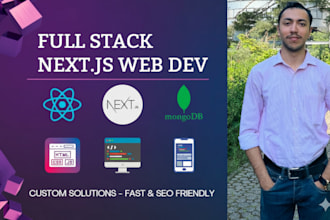 do full stack website development with nextjs