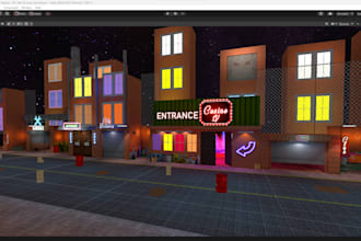 create  3d game environment and game props low poly for unity