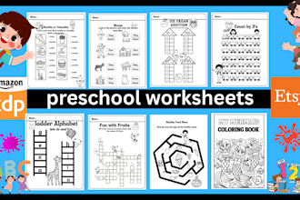 customise preschool  maths english and sc worksheets for all grades