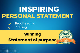 create, edit, and proofread your personal statement, statement of purpose ho,sop