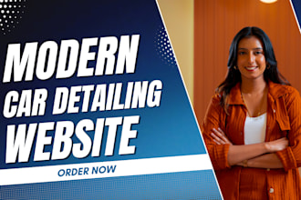 design car detailing website, car wash website, auto detailing website