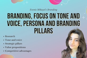 make a brand identity with copywriting