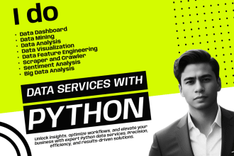 write python scripts for scraping, data pipelining, and big data analysis