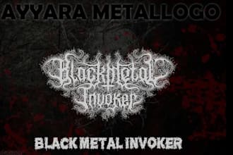 do custom typography logo for rock, metal bands, dj, edm, folk, record label
