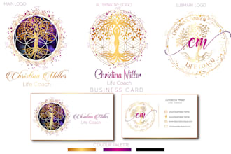 do sacred geometry mystical logo with branding