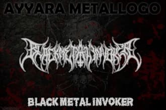 create death metal, black metal, and brutal death metal logo