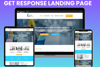 design getresponse landing page, sales page, squeeze page, lead capture page