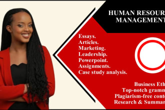 do human resource management, ethics, leadership essays and case study analysis