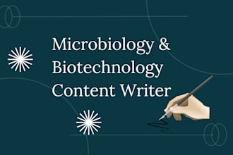 write microbiology and biotechnology research articles