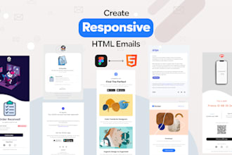 create custom responsive HTML email templates