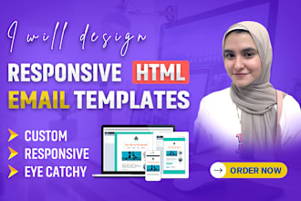 create custom responsive HTML email templates