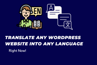 create and translate any wordpress website ltr to rtl hebrew, persion etc